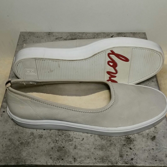 Women's Grey Slip On Leather Shoes - Picture 4 of 10